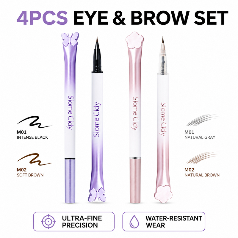 Waterproof Liquid Eyeliner Pen - Siome Cidy – Lot de 4