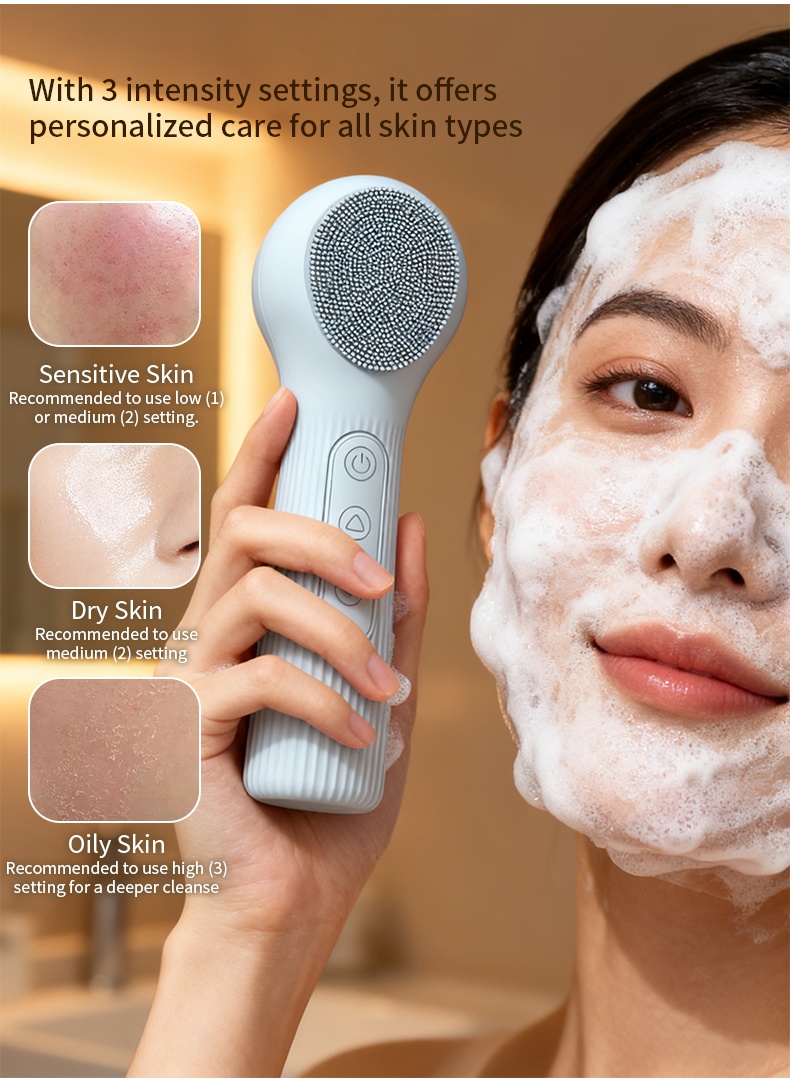 Brosse nettoyante en silicone  - Silicone Face Scrubber Electric avis et prix