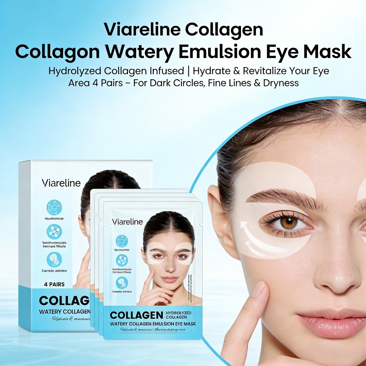 Patchs pour les yeux au collag - Collagen Under Eye Patches avis et prix