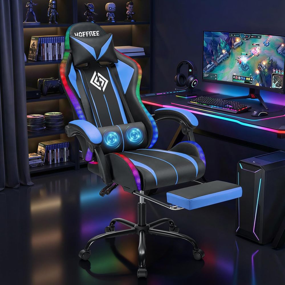 Chaise de jeu LED avec massage - Massage avis et prix
